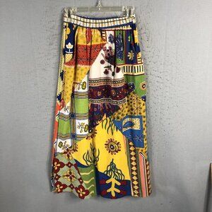 Sacred Threads Skirt Womens Small Patchwork Boho Maxi India Festival Hippie Gyps